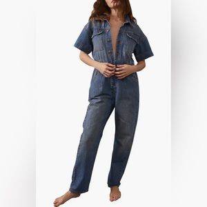 We the Free Marci Denim Jumpsuit